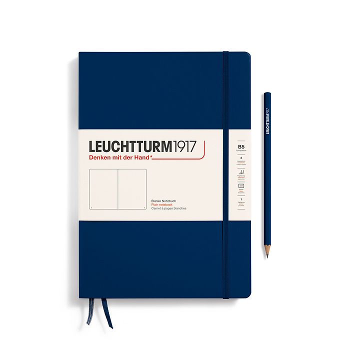 Leuchtturm B5 Composition Hardcover Notebook - Plain