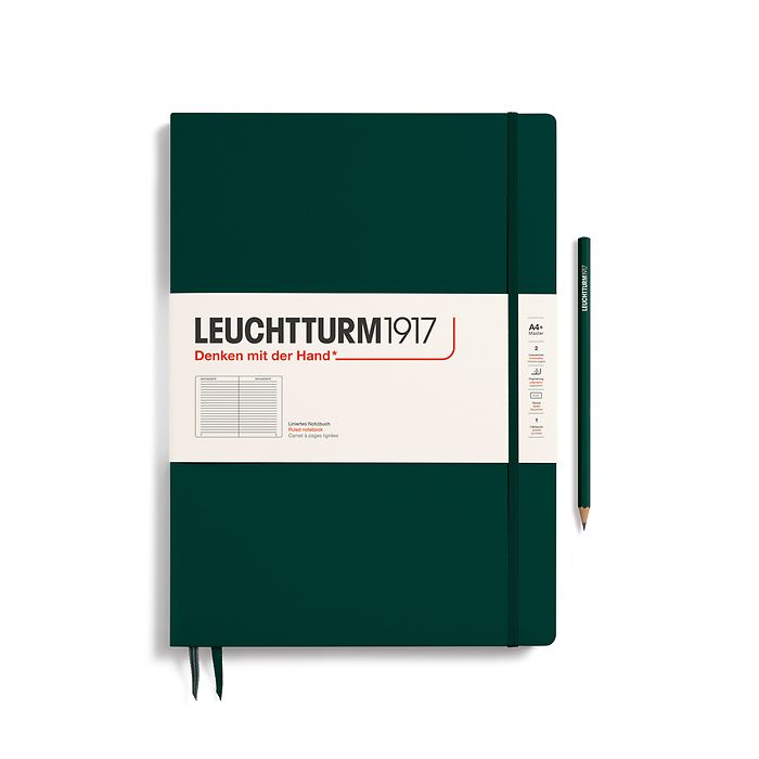 Leuchtturm A4+ Master Slim Hardcover Notebook - Ruled