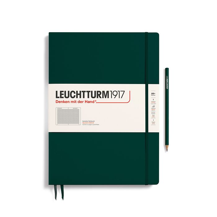 Leuchtturm A4+ Master Slim Hardcover Notebook - Squared