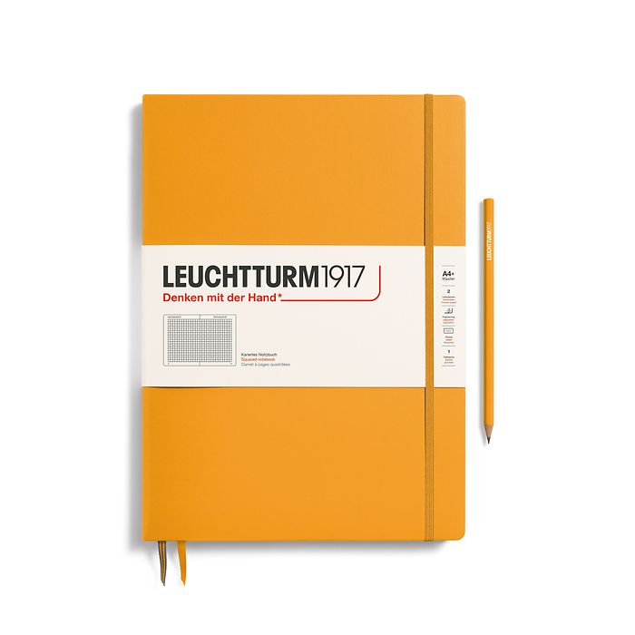 Leuchtturm A4+ Master Slim Hardcover Notebook - Squared