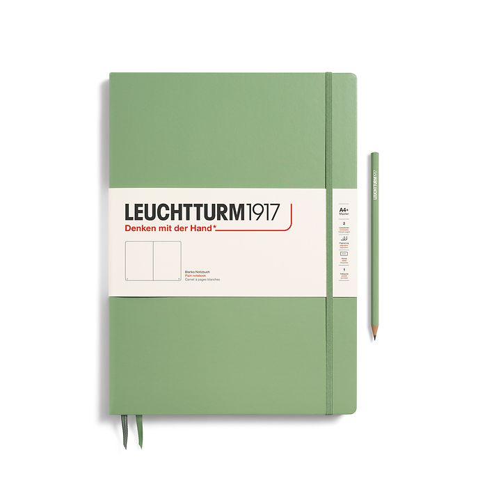 Leuchtturm A4+ Master Slim Hardcover Notebook - Plain