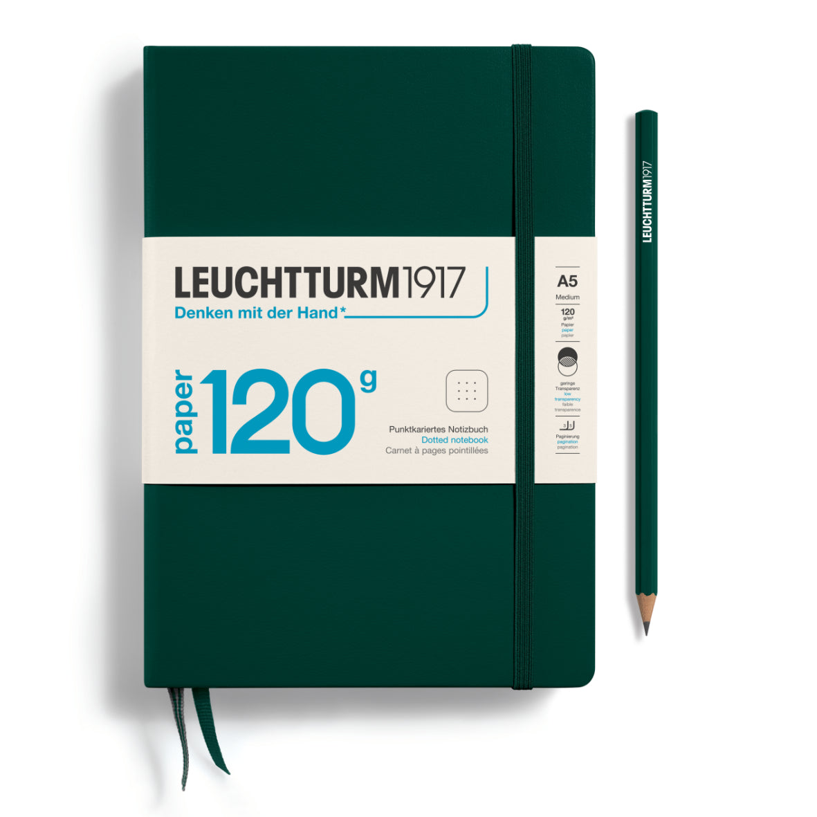 Leuchtturm A5 120g Hardcover Notebook - Dot Grid