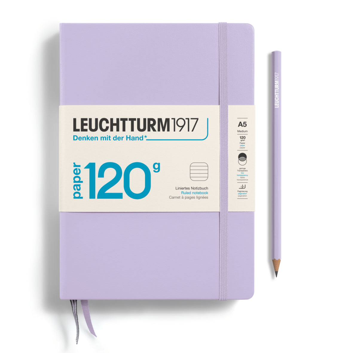 Leuchtturm A5 120g Hardcover Notebook - Ruled