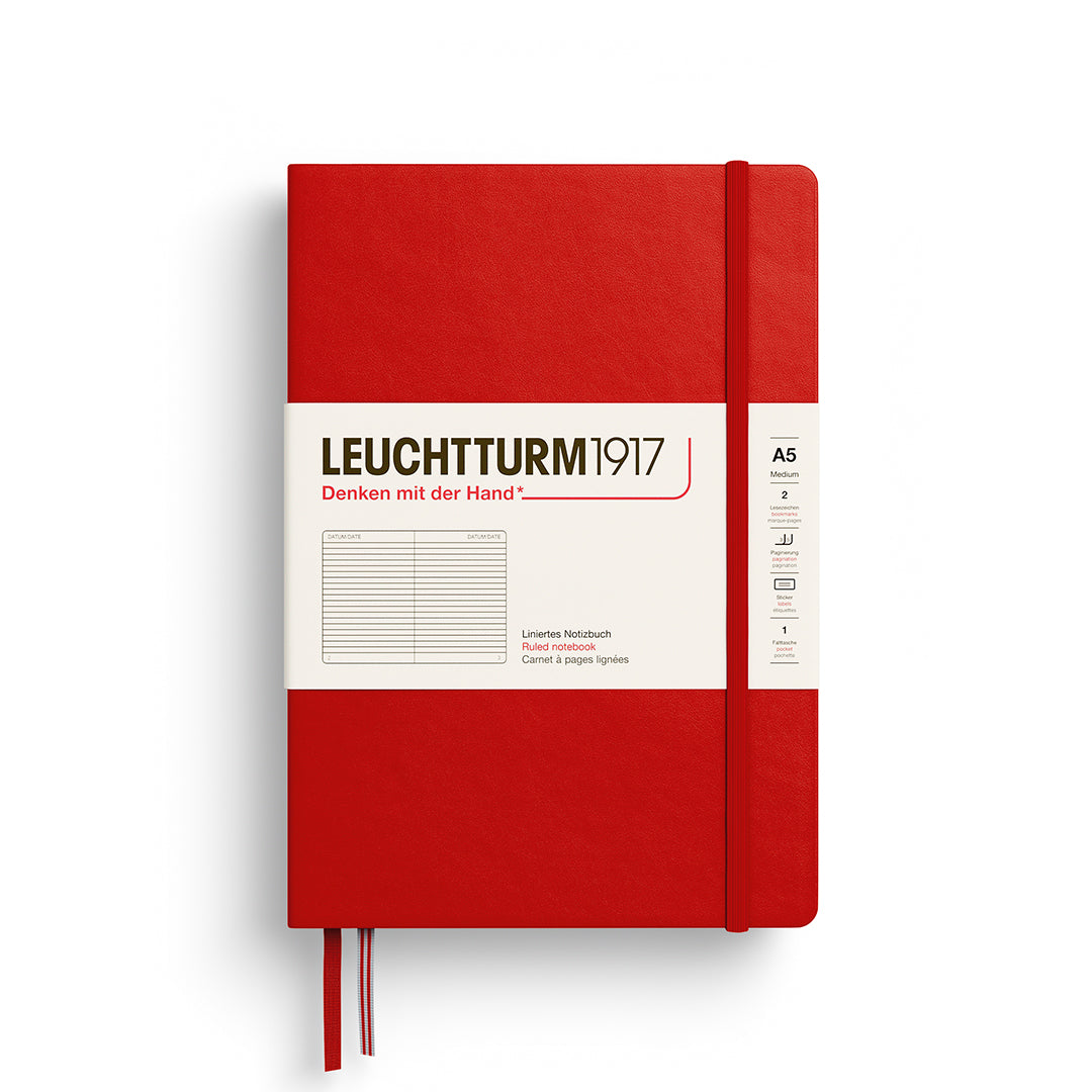 Leuchtturm A5 Hardcover Notebook - Ruled