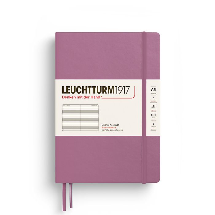 Leuchtturm A5 Hardcover Notebook - Ruled