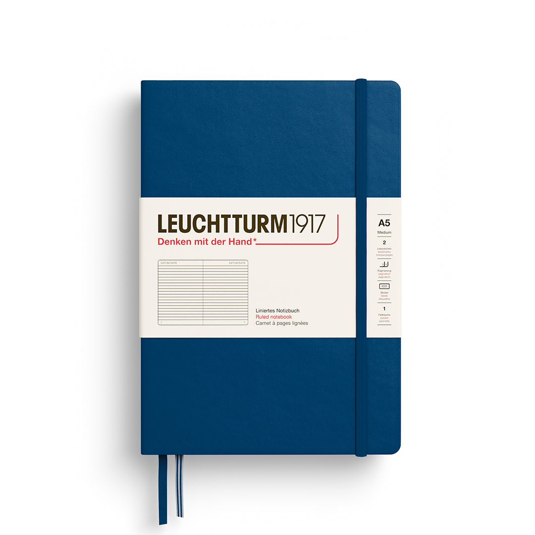 Leuchtturm A5 Hardcover Notebook - Ruled