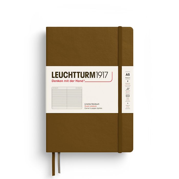 Leuchtturm A5 Hardcover Notebook - Ruled