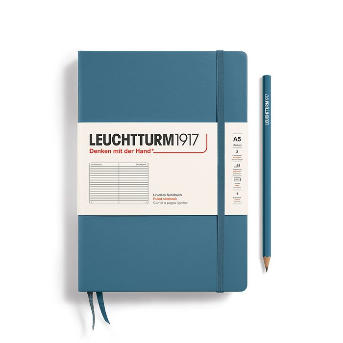 Leuchtturm A5 Hardcover Notebook - Ruled