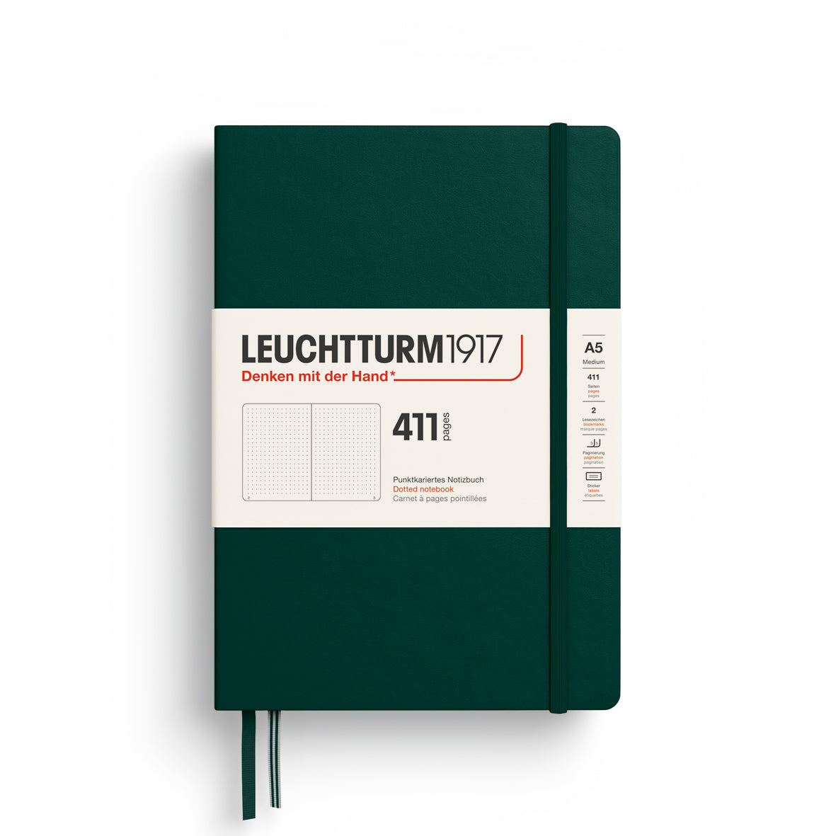 Leuchtturm A5 Hardcover Notebook - 411 Pages - Dotted