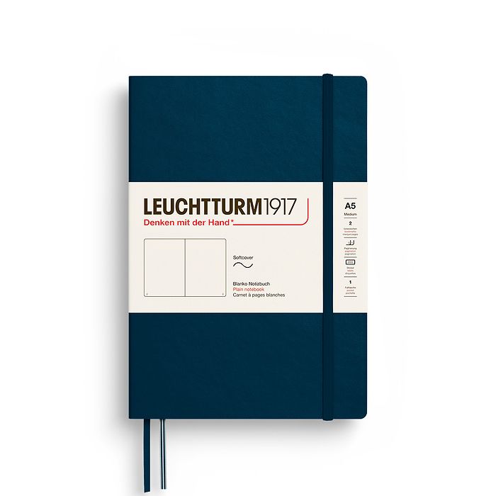 Leuchtturm A5 Softcover Notebook - Plain