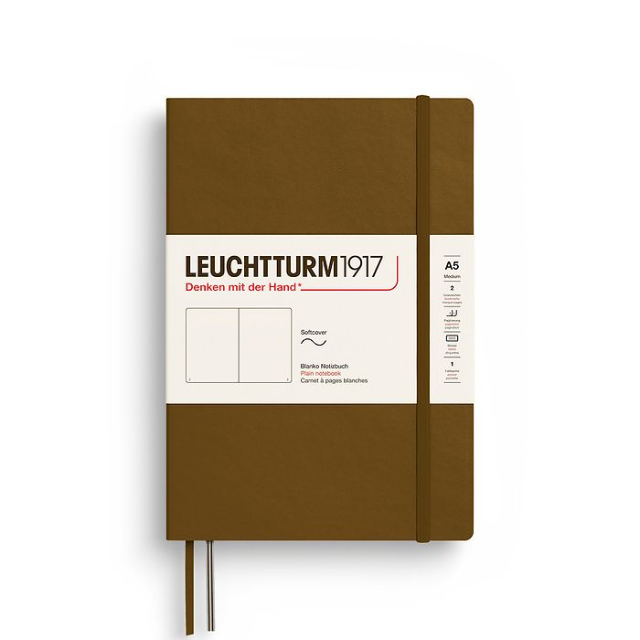 Leuchtturm A5 Softcover Notebook - Plain