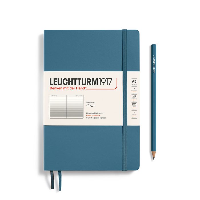 Leuchtturm A5 Softcover Notebook - Ruled