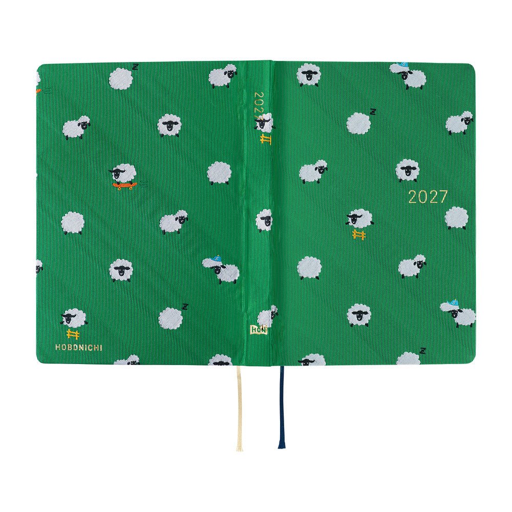 Hobonichi A6 Hon - Bow & Tie: Sheep Sheep Sheep