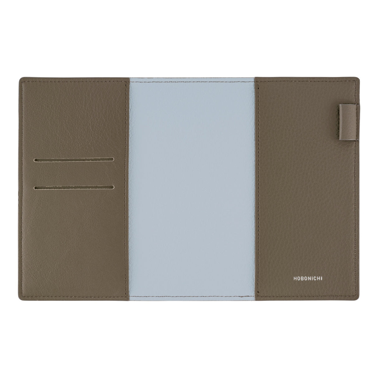 Hobonichi Techo A6 Original Planner Set - Leather: Taut (Gray & Light Blue)