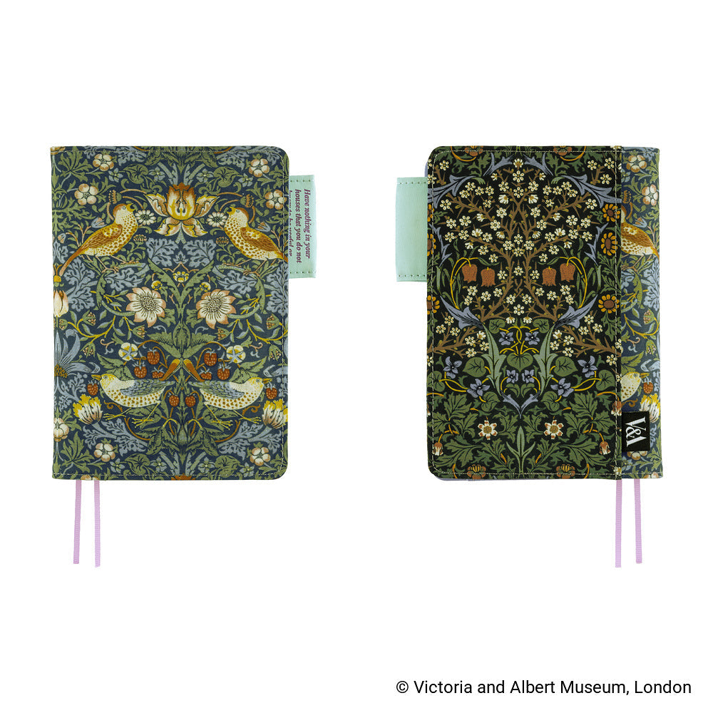 Hobonichi Techo A6 Original Planner Cover - V&A Series: Strawberry Thief
