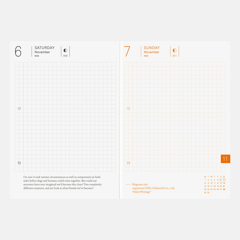 Hobonichi Techo A6 English Planner Book