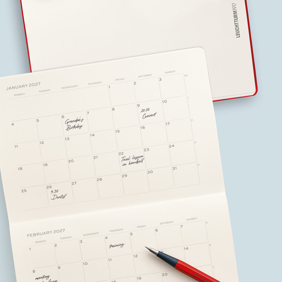 Leuchtturm Planner Booklet - Monthly Planner 2027