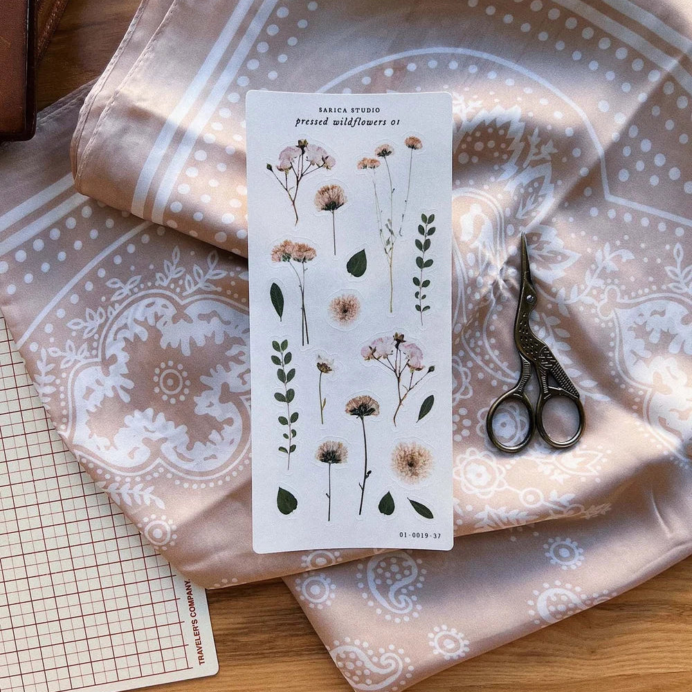 Sarica Studio Pressed Wildflowers 01 Stickers