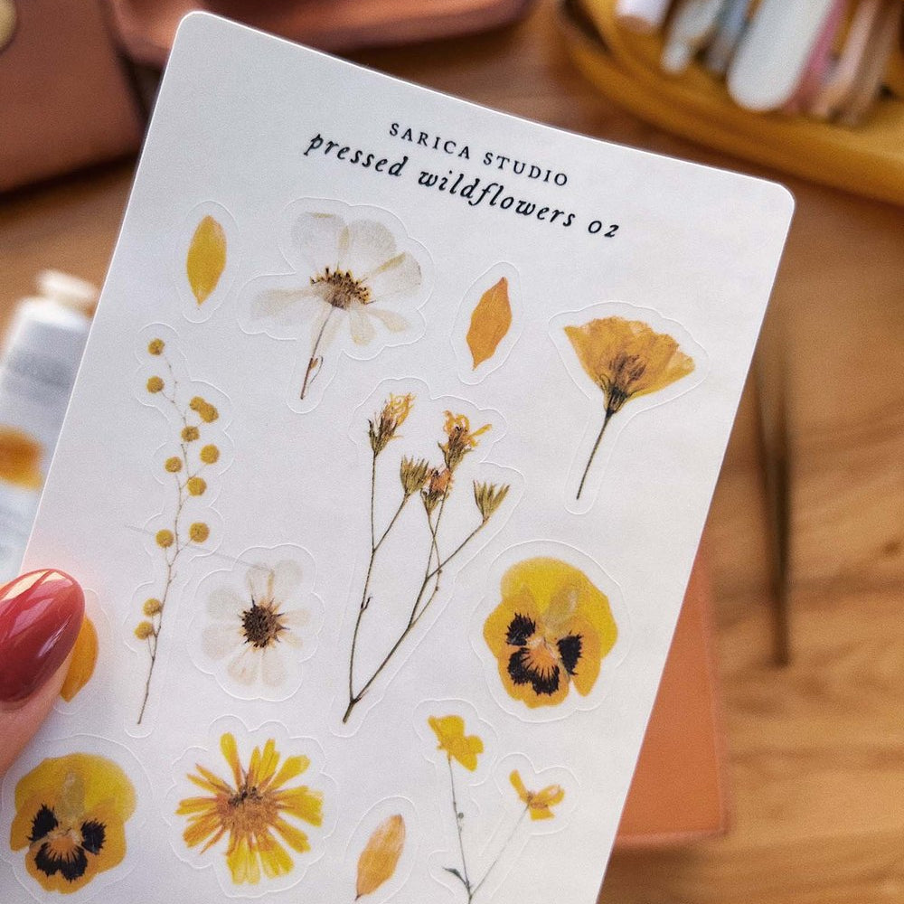Sarica Studio Pressed Wildflowers 02 Stickers