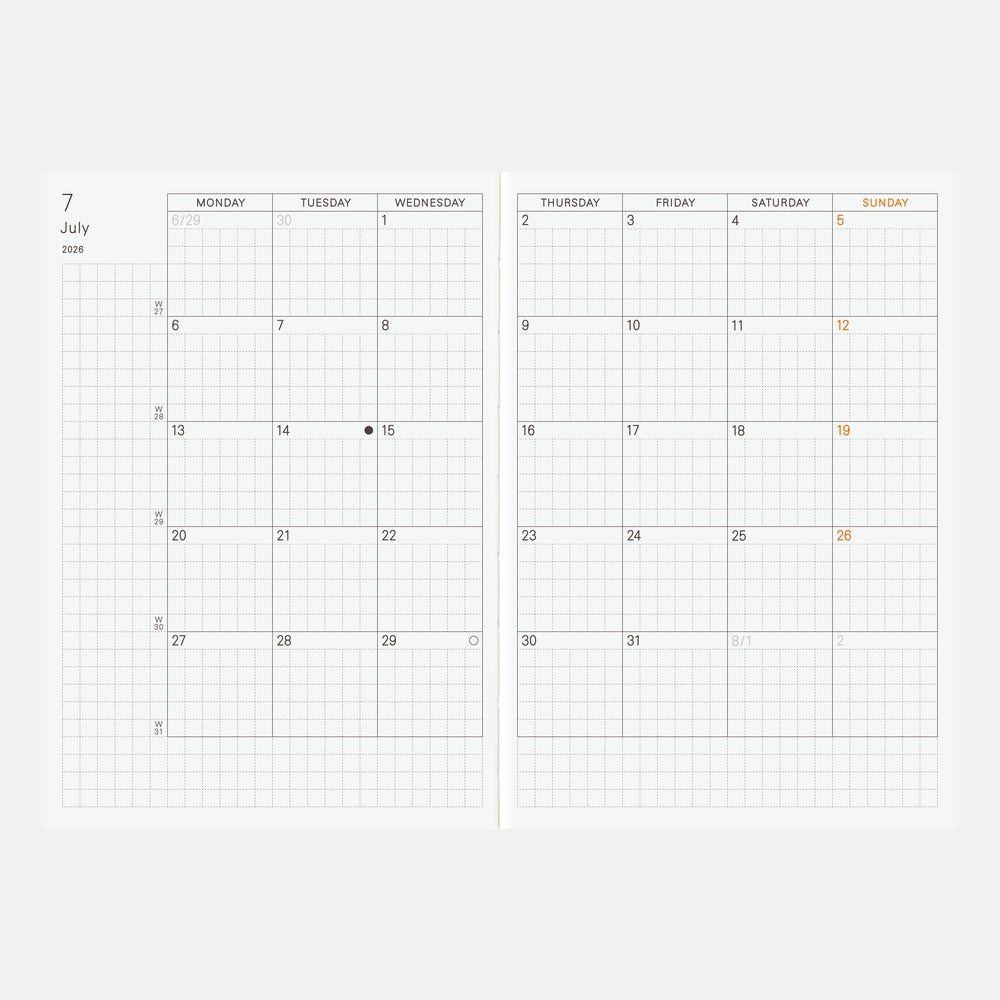 Hobonichi Techo A6 English Planner Book