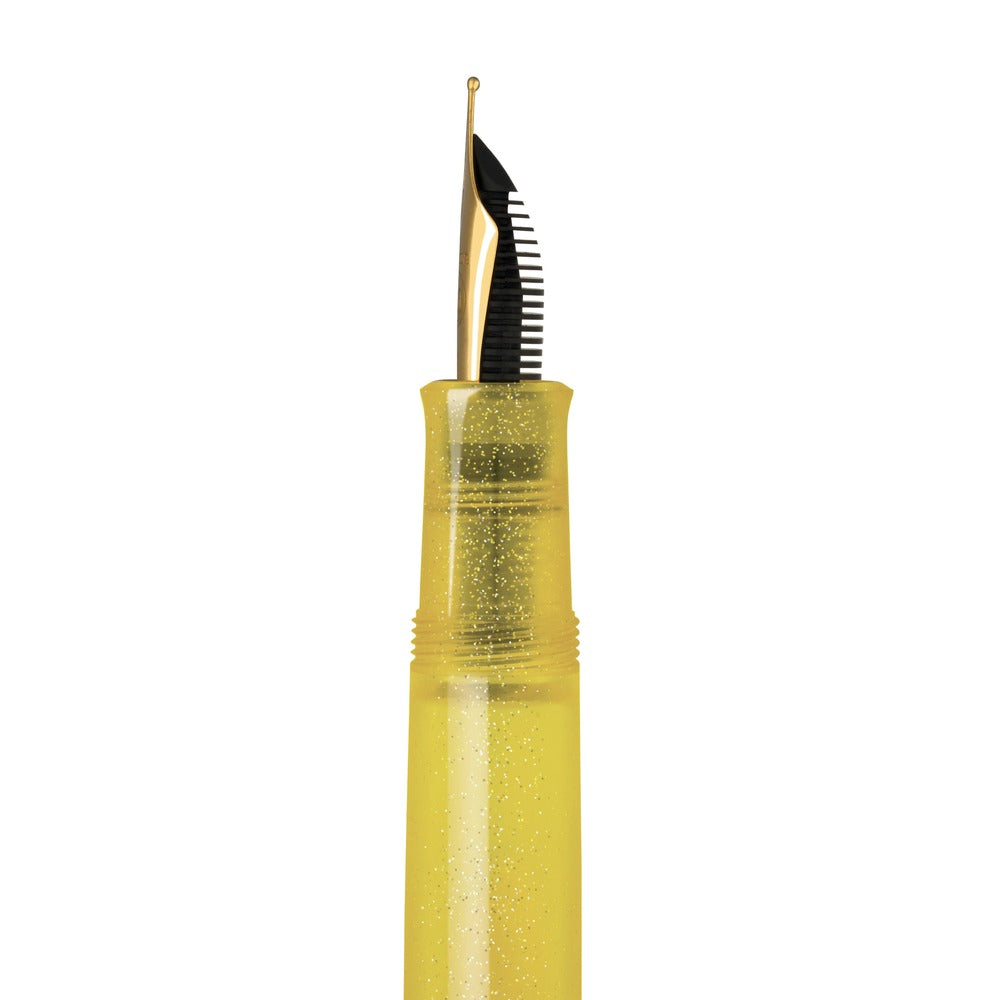 Pelikan Classic 200 Special Edition Pyrite fountain pen, close-up of the barrel finish