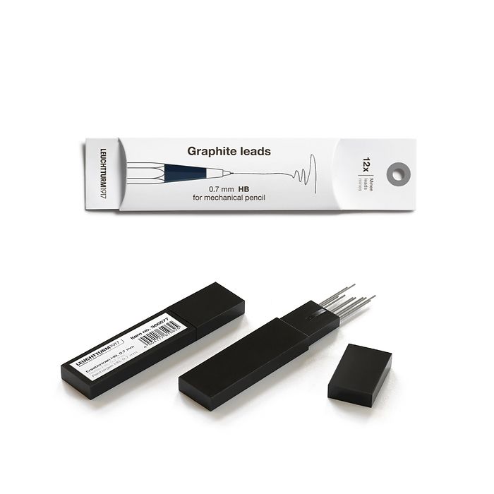 Leuchtturm Drehgriffel Nr. 2 Pencil Refill (Pack of 12) - Graphite