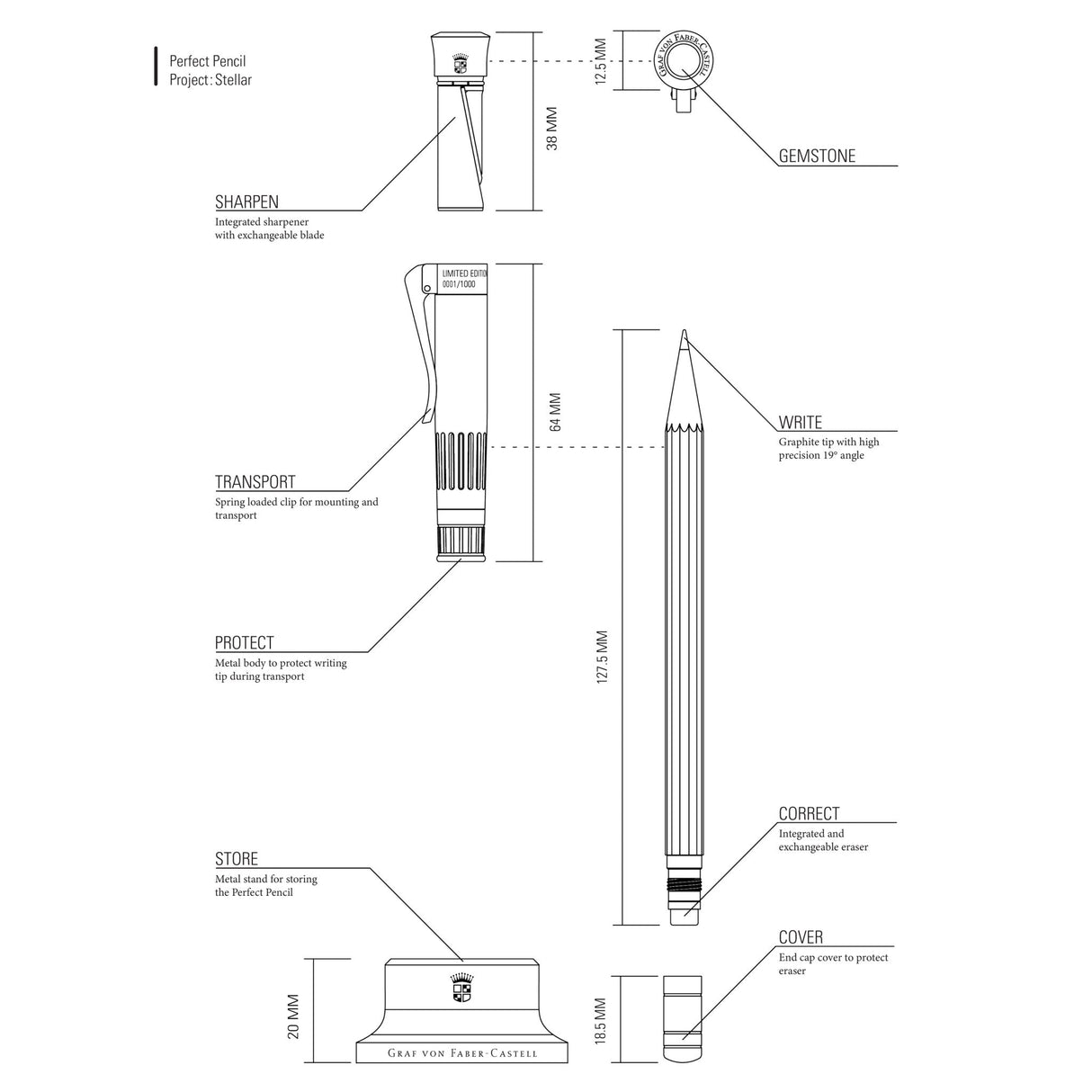 Graf von Faber-Castell Perfect Pencil - Project Stellar