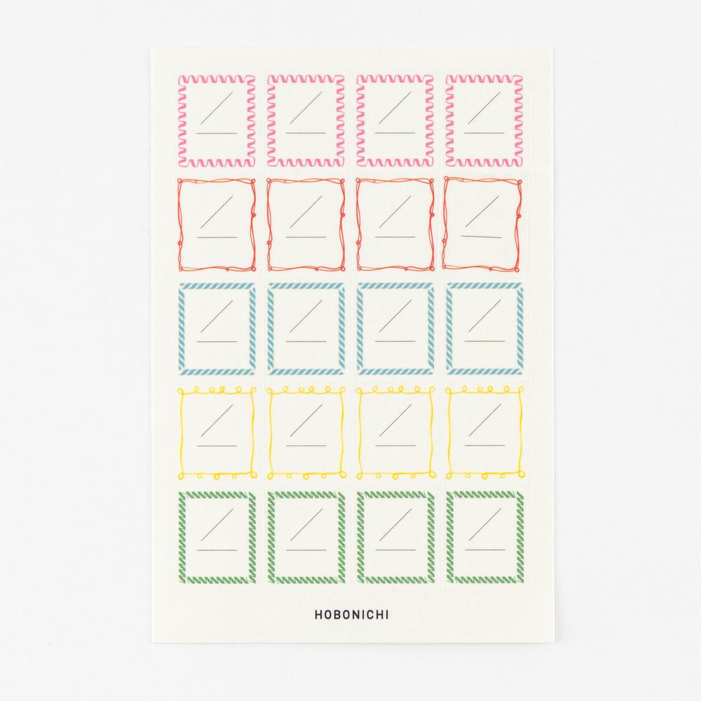 Hobonichi Frame Stickers for Dates