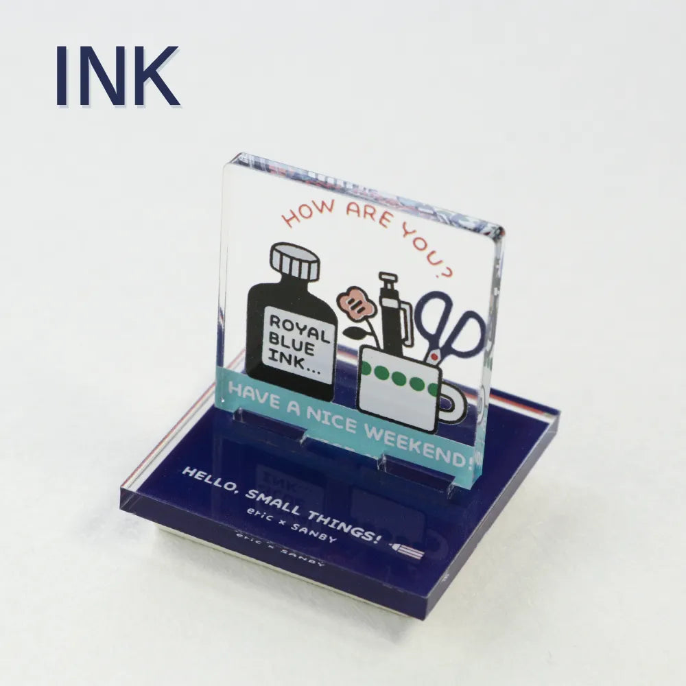 Sanby x Eric Small Things Acrylic Stand Stamp - Ink