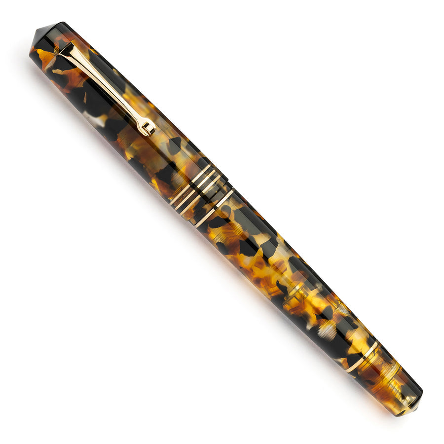 Leonardo Momento Zero Grande 2.0 Fountain Pen - Sottobosco with Gold Trim