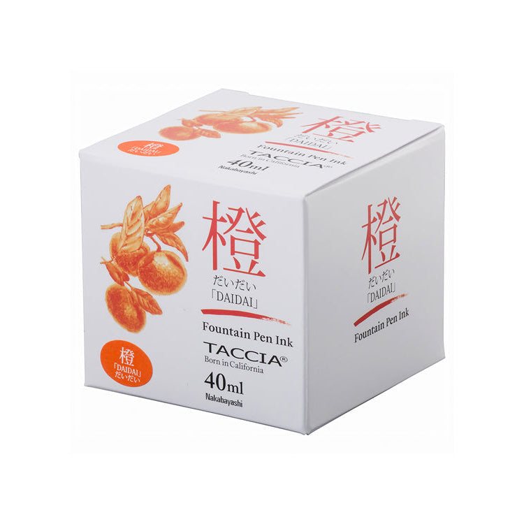 Taccia Sunao-Iro 40ml Bottled Ink - Daidai