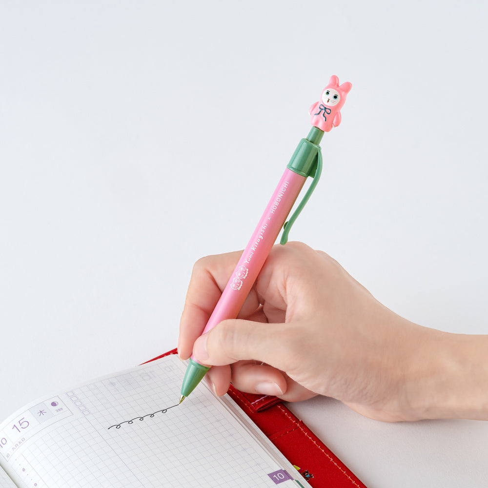 Hobonichi Yumi Kitagishi: Ballpoint Pen (White Cat Bunny)