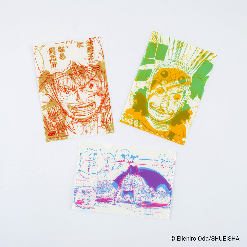 Hobonichi ONE PIECE magazine: Hobonichi Clear Folder Set of 3 for A6 Size (One Piece)