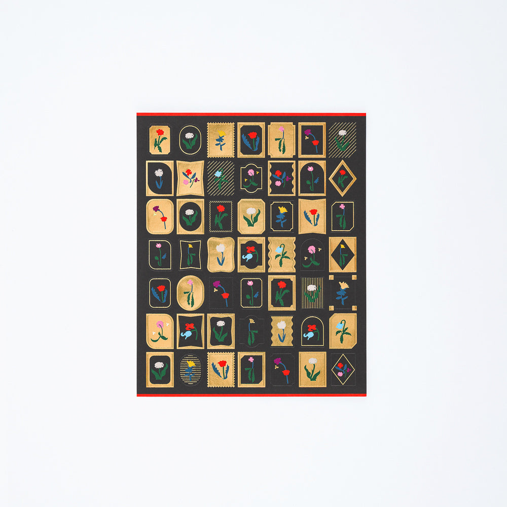 Hobonichi Yoshie Watanabe: Foil-Stamped Stickers (Petit Bloom)