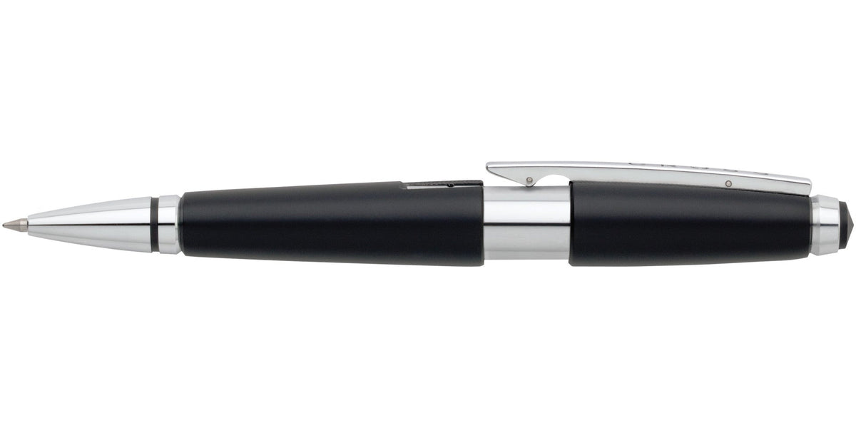 Edge Jet Black Rollerball Pen Detail