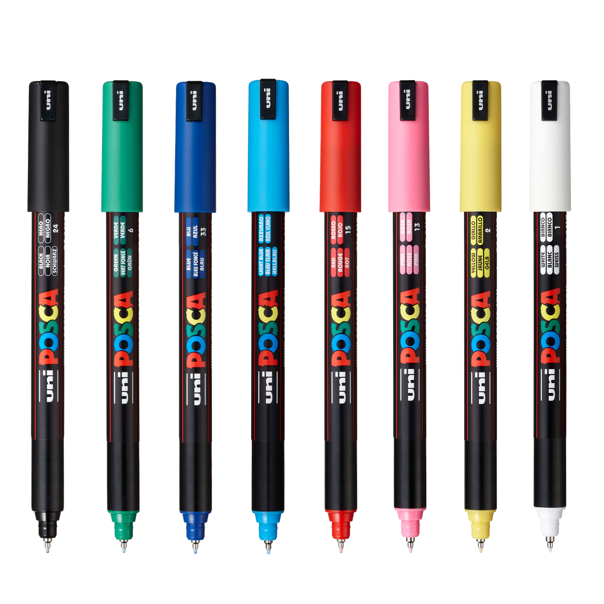 Uni POSCA PC-1MR Water-Based Paint Markers (8 Pack)
