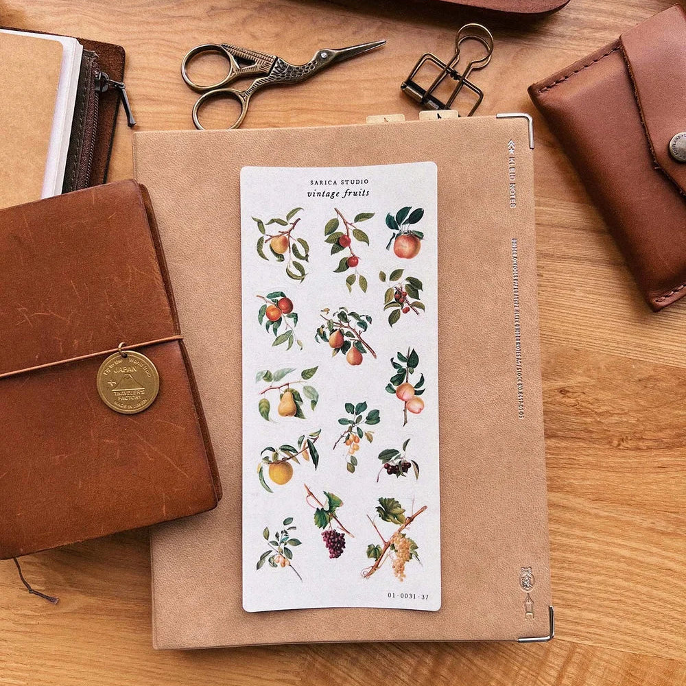 Sarica Studio Vintage Fruit Stickers
