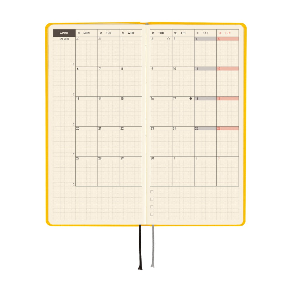 Hobonichi Techo Weeks - Colors: Full Moon Yellow (April Start)