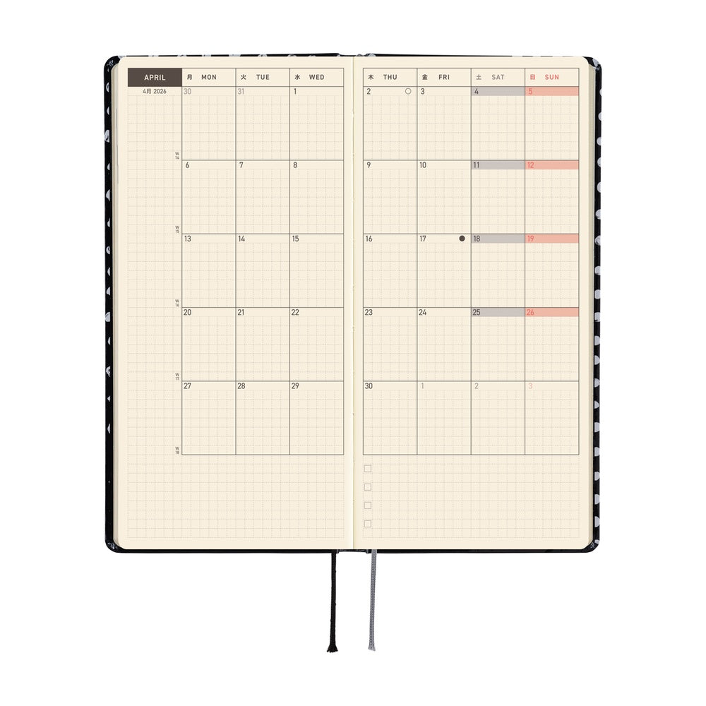 Hobonichi Techo Weeks - Makoto Matsubayashi: Dot (April Start)