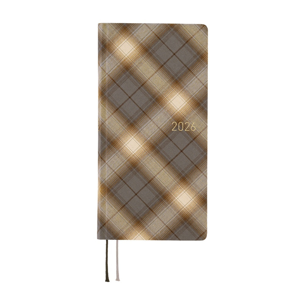 Hobonichi Techo Weeks - Shirt Fabric: Foggy Plaid (April Start)