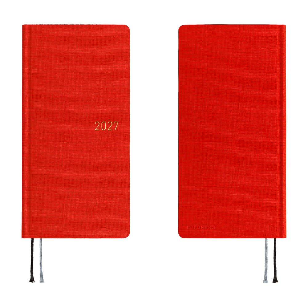 Hobonichi Techo Weeks - Colors: Poppy Red