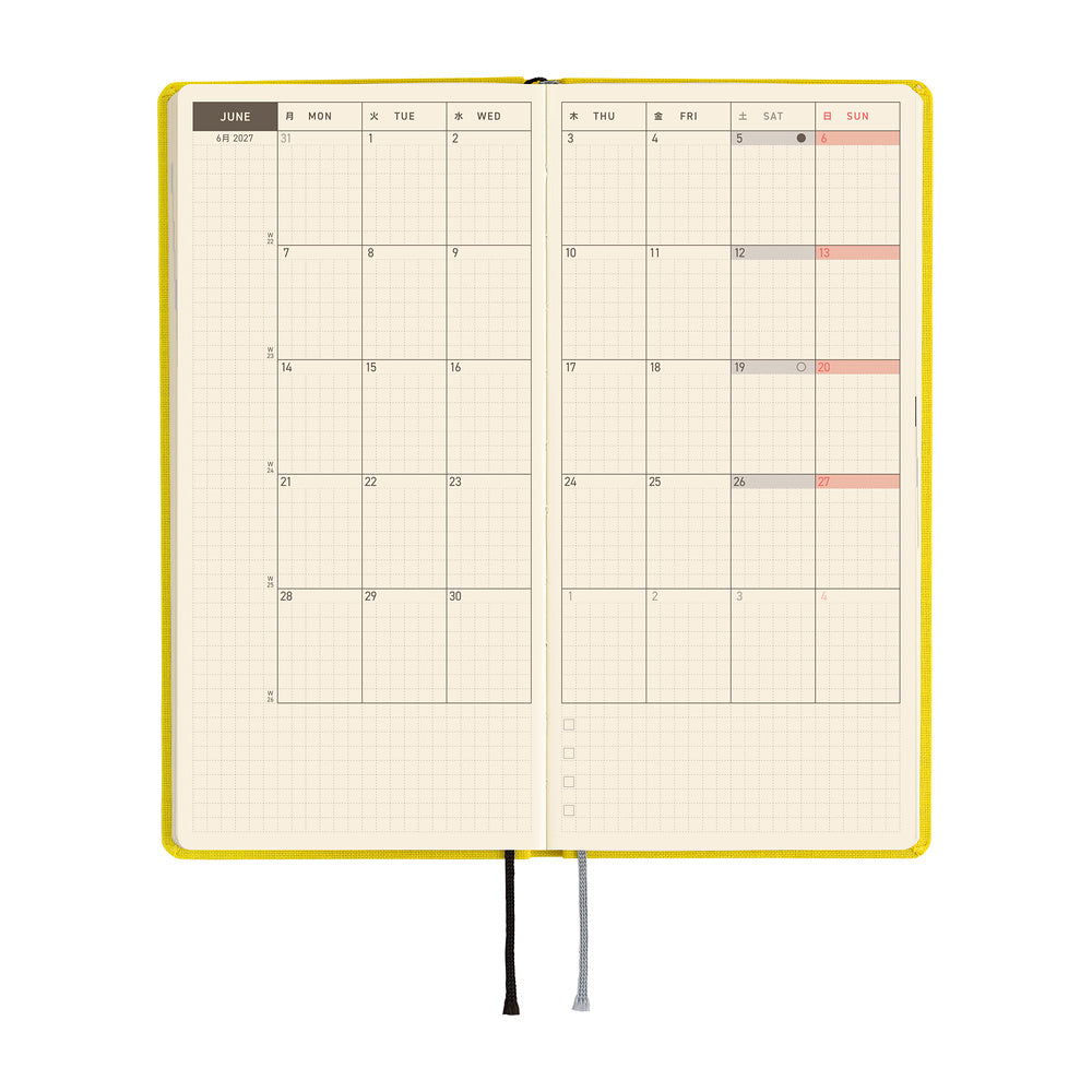 Hobonichi Techo Weeks Mega - Colors: Canaria Yellow