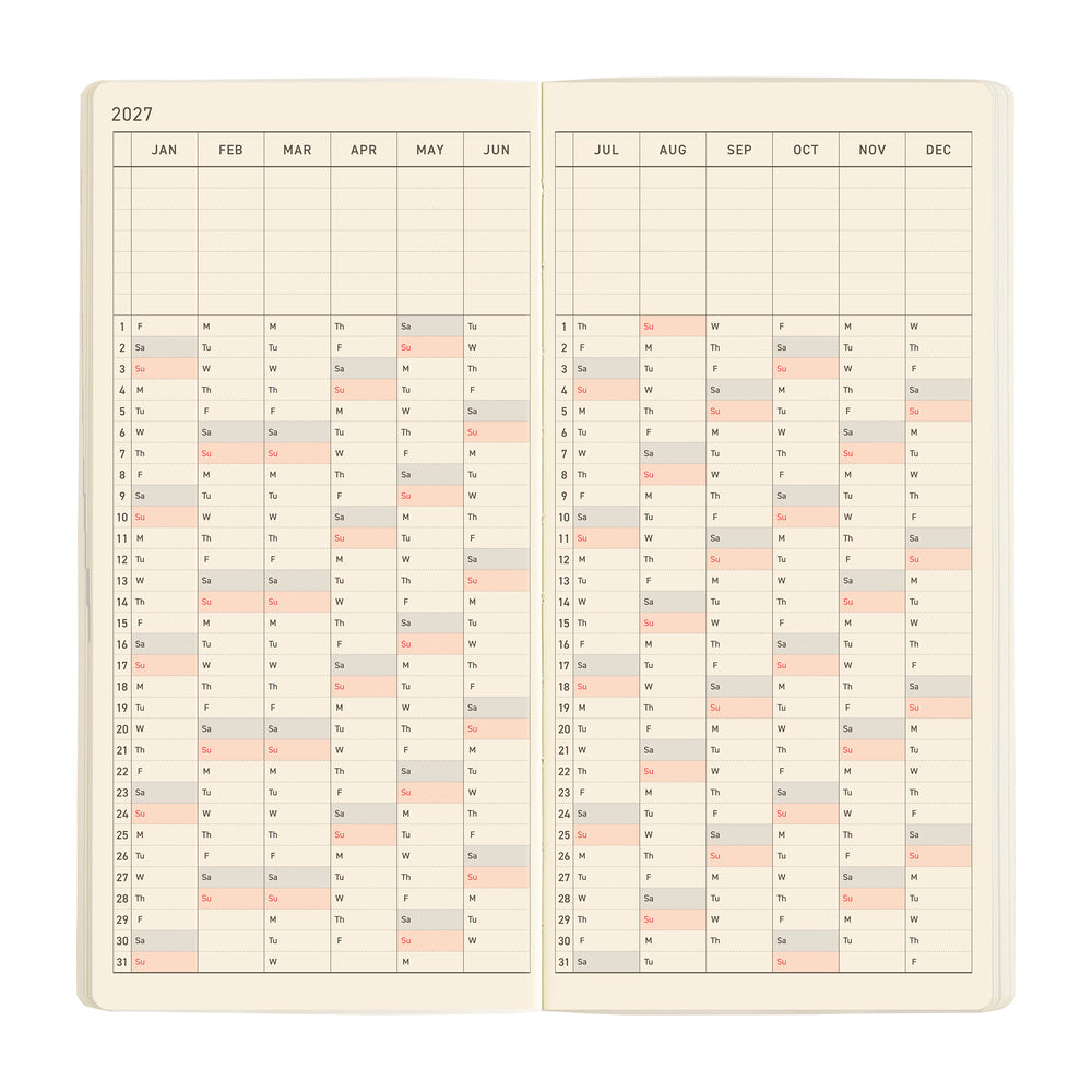 Hobonichi Techo Weeks Mega - Sneaker: Mandarin Orange