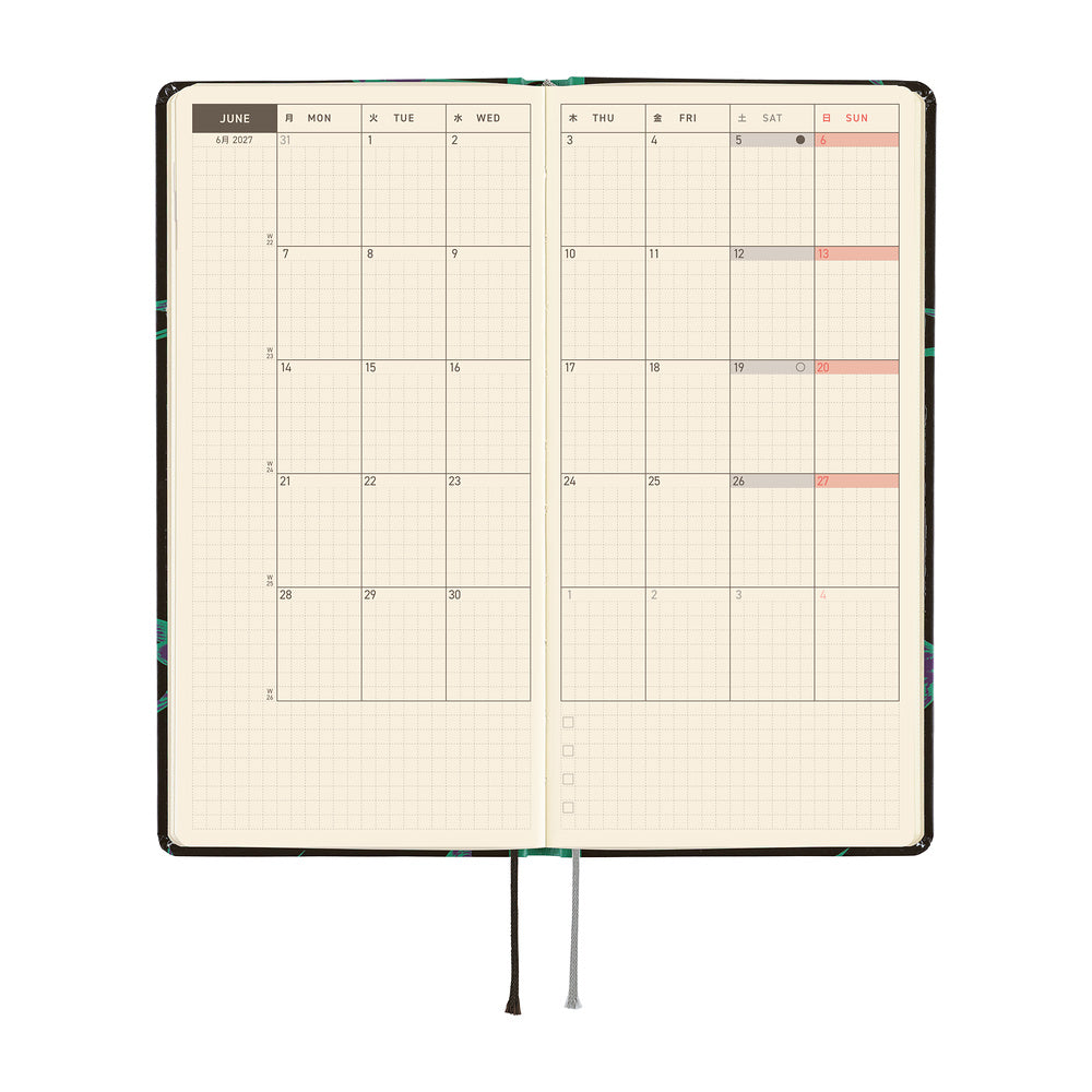 Hobonichi Techo Weeks - Natal Design: Lucky Swallow