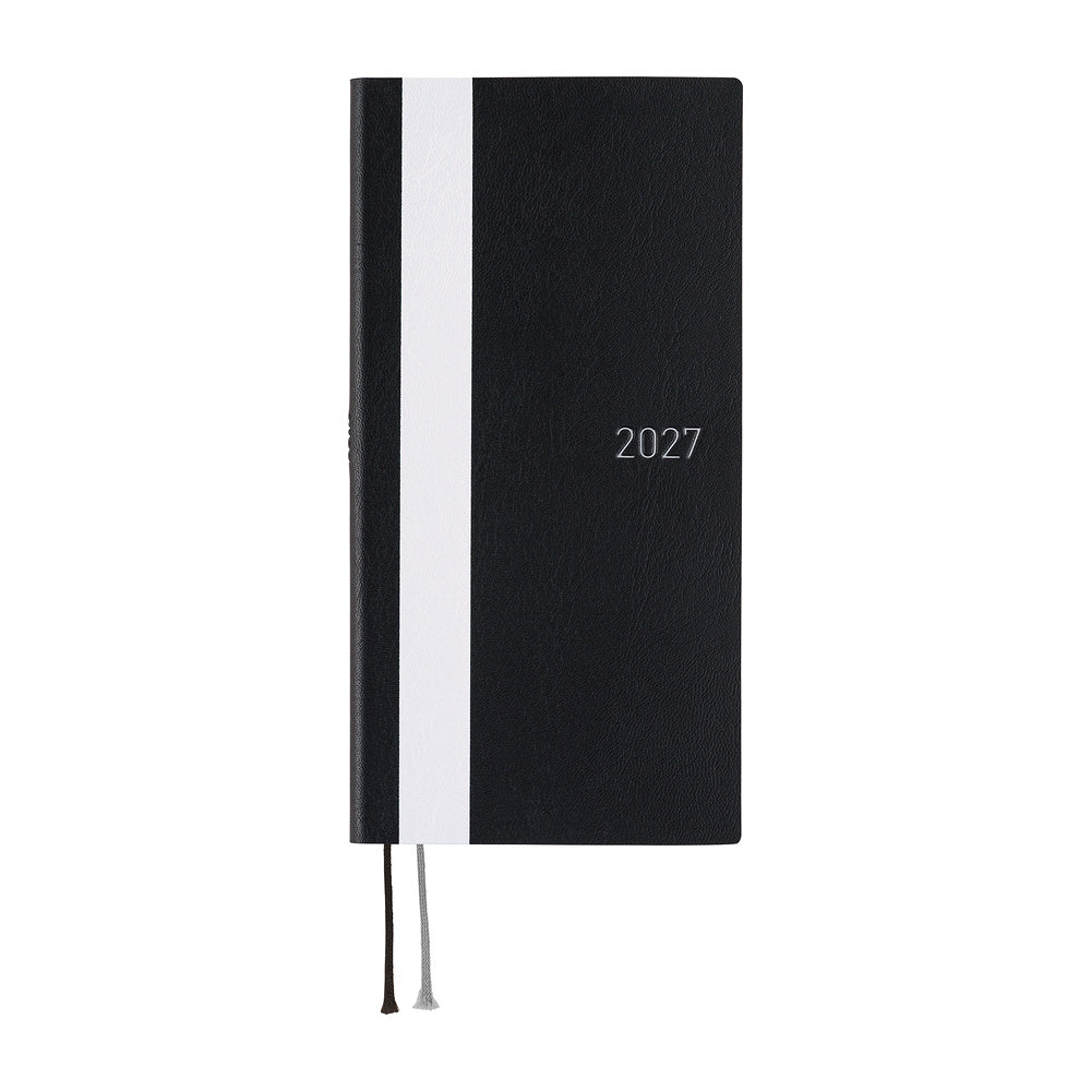 Hobonichi Techo Weeks - White Line: Black