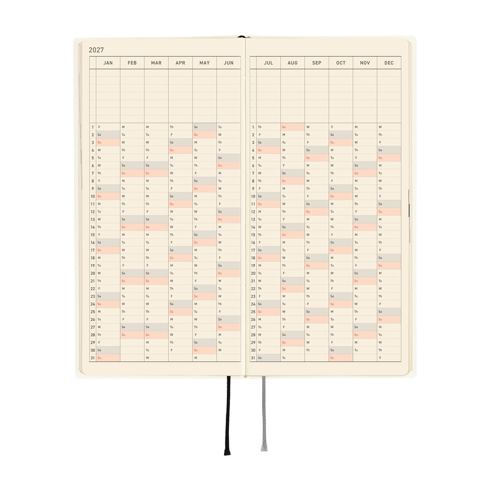 Hobonichi Techo Weeks - White Line: Ivory