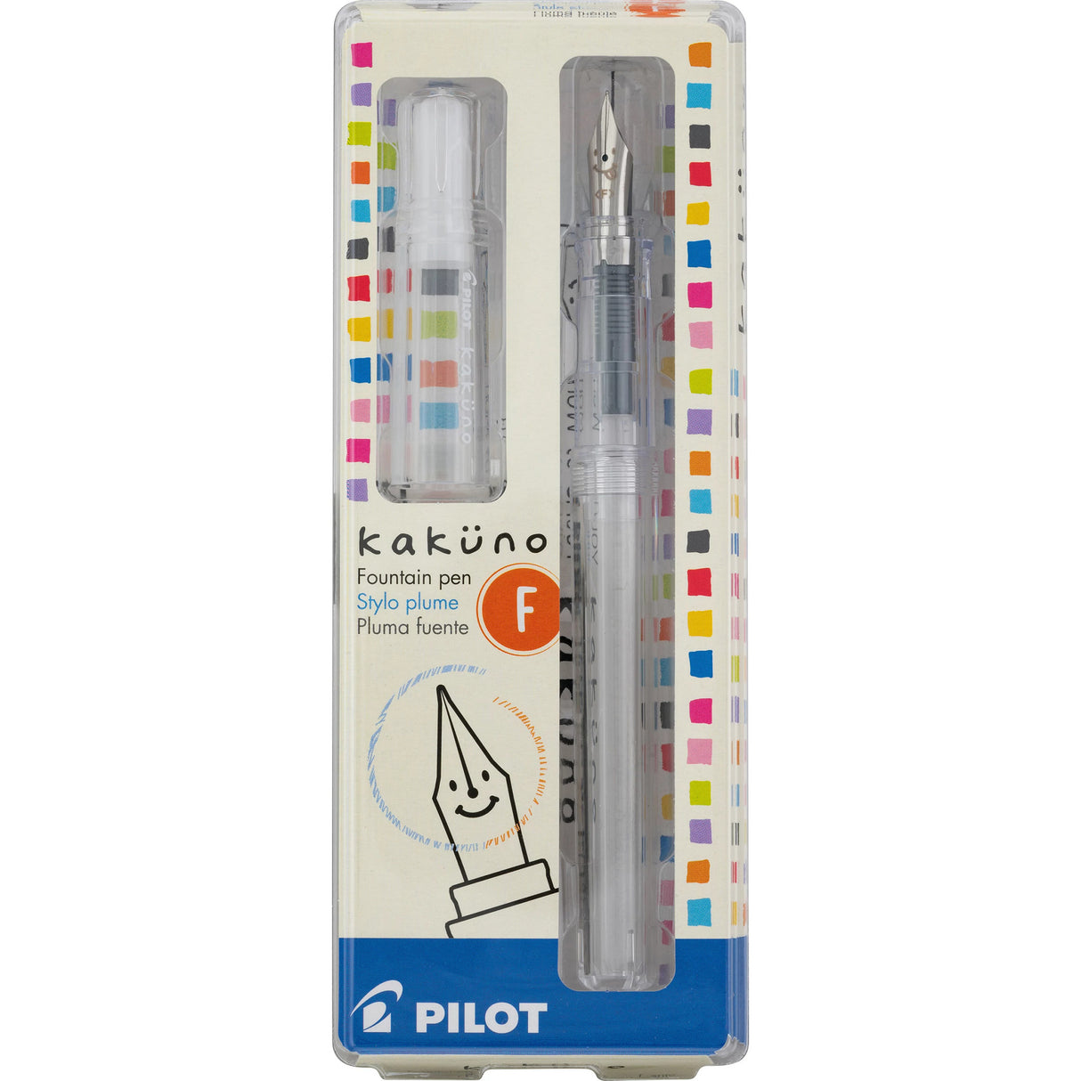 Pilot Kakuno Fountain Pen - Clear | Atlas Stationers.