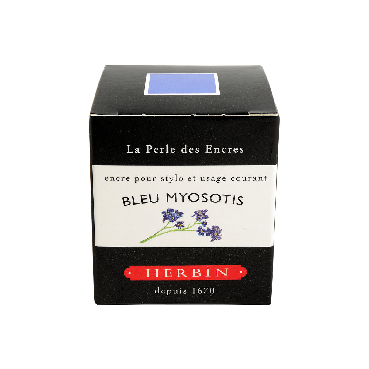 Herbin Ink - Bleu Myosotis - 30ml Bottled Ink | Atlas Stationers.