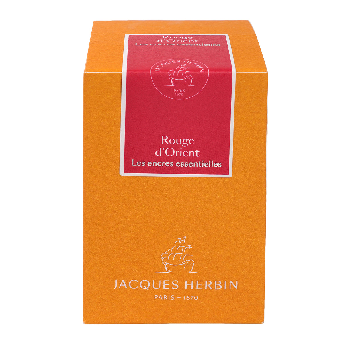 Jacques Herbin Essential - Rouge d'Orient - 50ml Bottled Ink | Atlas Stationers.