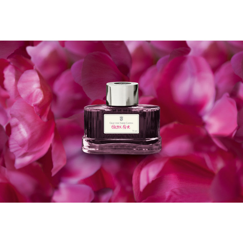 Graf von Faber-Castell - Electric Pink - 75ml Bottled Ink | Atlas Stationers.
